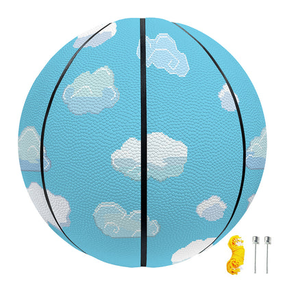 Pixel Cloud Pattern Print Basketball