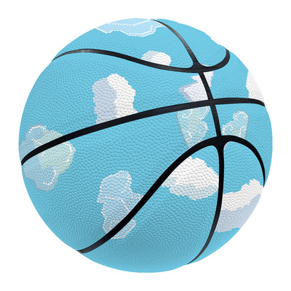 Pixel Cloud Pattern Print Basketball