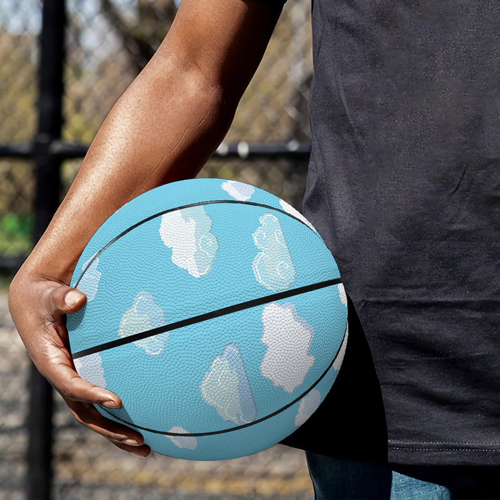 Pixel Cloud Pattern Print Basketball