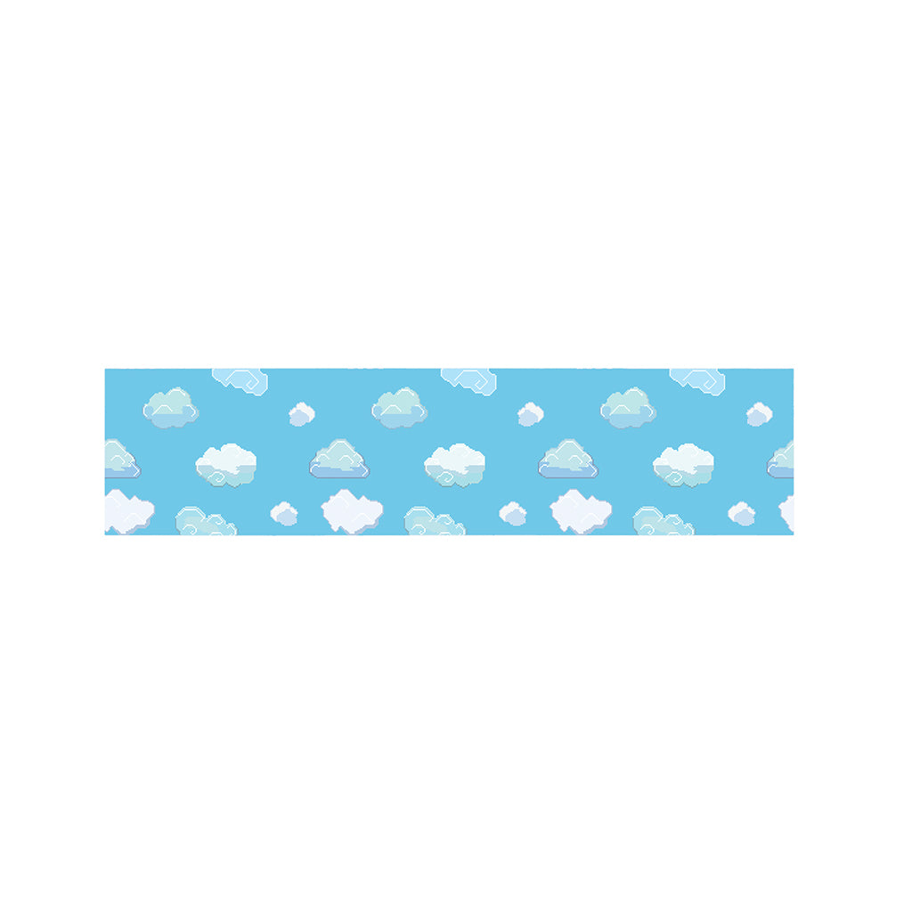 Pixel Cloud Pattern Print Bed Runner