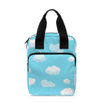 Pixel Cloud Pattern Print Bible Tote Bag