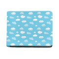 Pixel Cloud Pattern Print Bifold Wallet