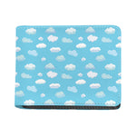 Pixel Cloud Pattern Print Bifold Wallet