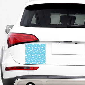 Pixel Cloud Pattern Print Car Sticker