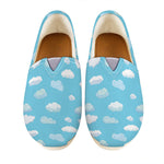 Pixel Cloud Pattern Print Casual Shoes