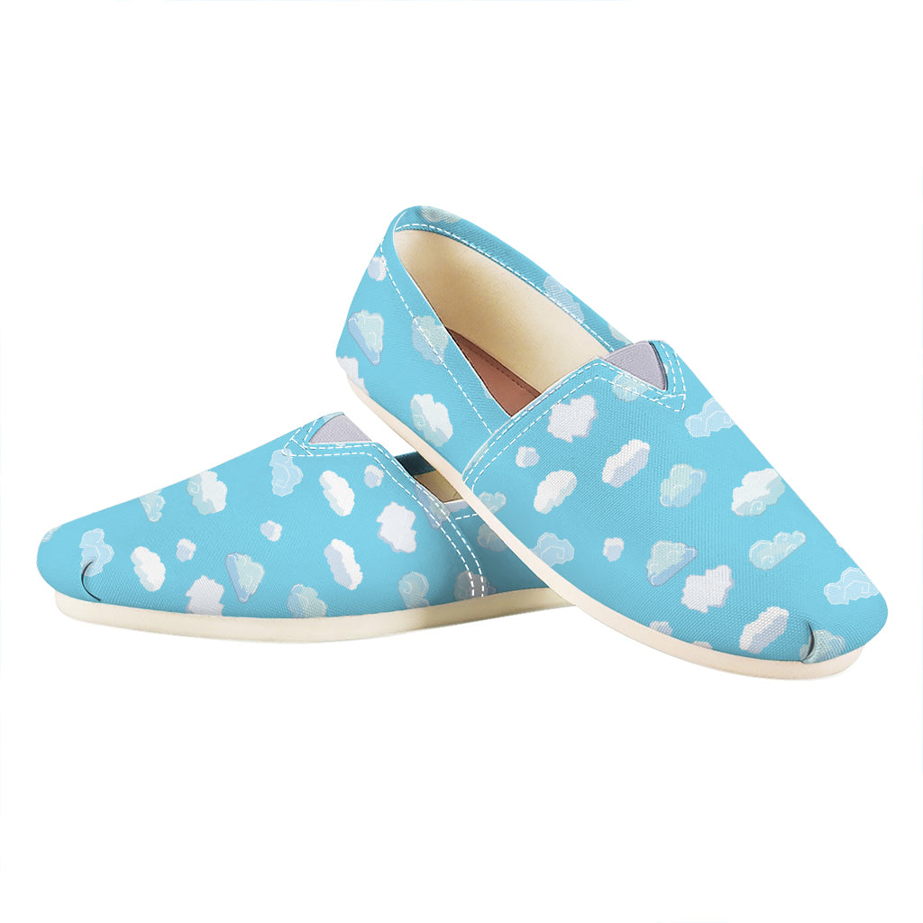 Pixel Cloud Pattern Print Casual Shoes