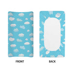 Pixel Cloud Pattern Print Changing Pad Cover