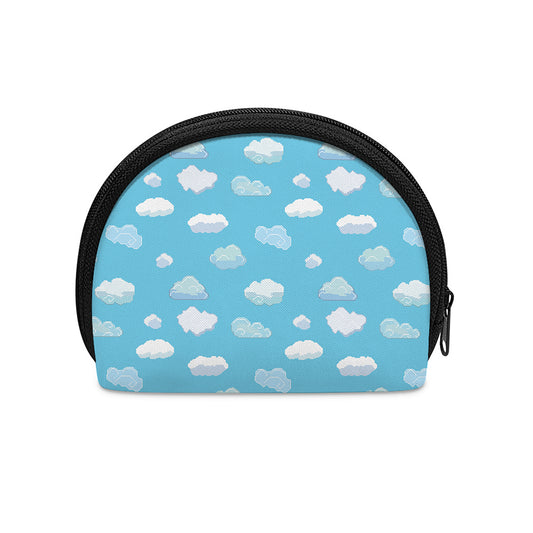 Pixel Cloud Pattern Print Coin Purse