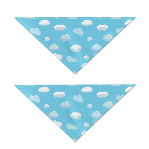 Pixel Cloud Pattern Print Dog Bandana