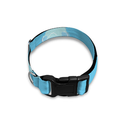 Pixel Cloud Pattern Print Dog Collar