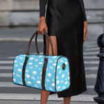 Pixel Cloud Pattern Print Duffle Bag