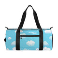 Pixel Cloud Pattern Print Gym Bag
