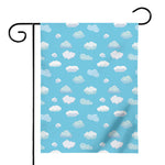 Pixel Cloud Pattern Print House Flag