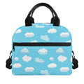 Pixel Cloud Pattern Print Insulated Lunch Bag