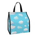 Pixel Cloud Pattern Print Insulated Lunch Tote