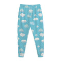 Pixel Cloud Pattern Print Jogger Pants