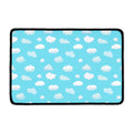 Pixel Cloud Pattern Print Kitchen Mat