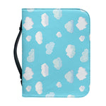 Pixel Cloud Pattern Print Leather Bible Cover