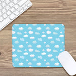 Pixel Cloud Pattern Print Mouse Pad
