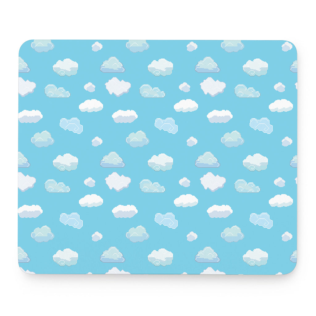 Pixel Cloud Pattern Print Mouse Pad
