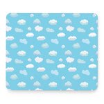 Pixel Cloud Pattern Print Mouse Pad