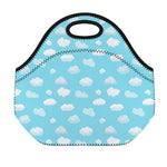 Pixel Cloud Pattern Print Neoprene Lunch Bag