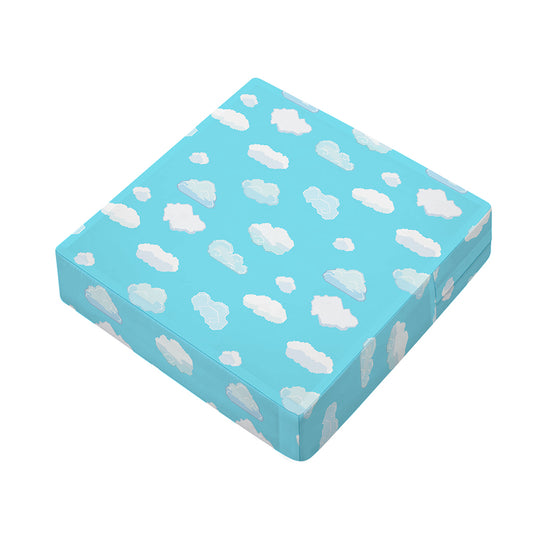Pixel Cloud Pattern Print Outdoor Seat Cushion Cover