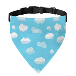 Pixel Cloud Pattern Print Over The Collar Dog Bandana