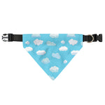 Pixel Cloud Pattern Print Over The Collar Dog Bandana