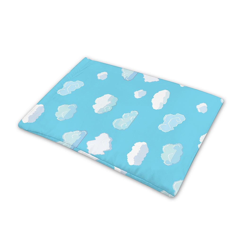 Pixel Cloud Pattern Print Pet Cooling Mat Cover