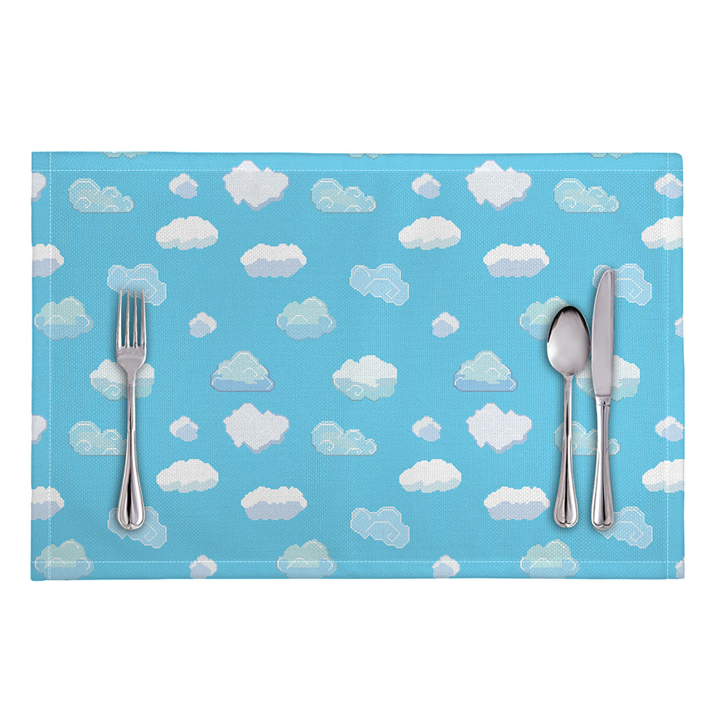 Pixel Cloud Pattern Print Placemat