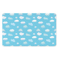 Pixel Cloud Pattern Print Polyester Doormat