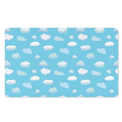 Pixel Cloud Pattern Print Polyester Doormat