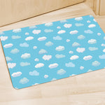 Pixel Cloud Pattern Print Polyester Doormat