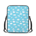 Pixel Cloud Pattern Print Rectangular Crossbody Bag