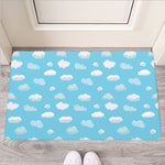 Pixel Cloud Pattern Print Rubber Doormat