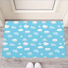 Pixel Cloud Pattern Print Rubber Doormat