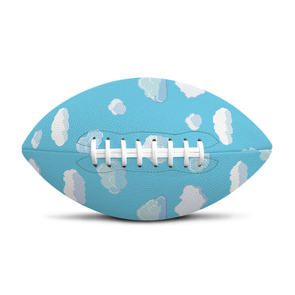 Pixel Cloud Pattern Print Rugby Ball
