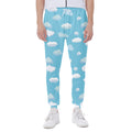 Pixel Cloud Pattern Print Joggers