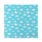 Pixel Cloud Pattern Print Silk Bandana