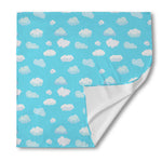 Pixel Cloud Pattern Print Silk Bandana