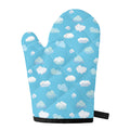 Pixel Cloud Pattern Print Single Oven Mitt