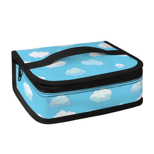 Pixel Cloud Pattern Print Small Lunch Bag