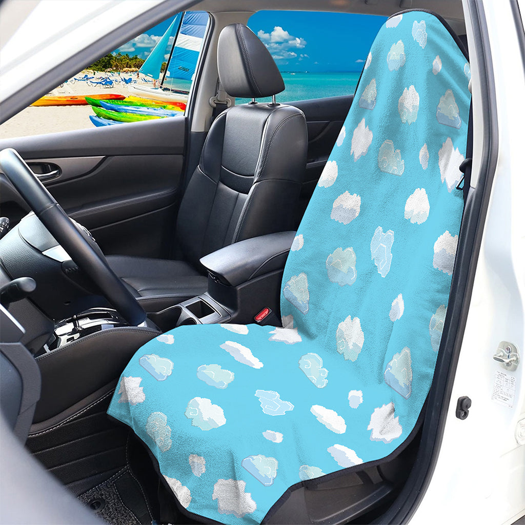 Pixel Cloud Pattern Print Waterproof Car Seat Cover