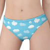 Pixel Cloud Pattern Print Women's Panties