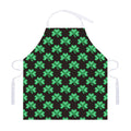 Pixel Clover St. Patrick's Day Print Adjustable Apron