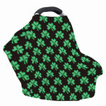 Pixel Clover St. Patrick's Day Print Baby Seat Cover