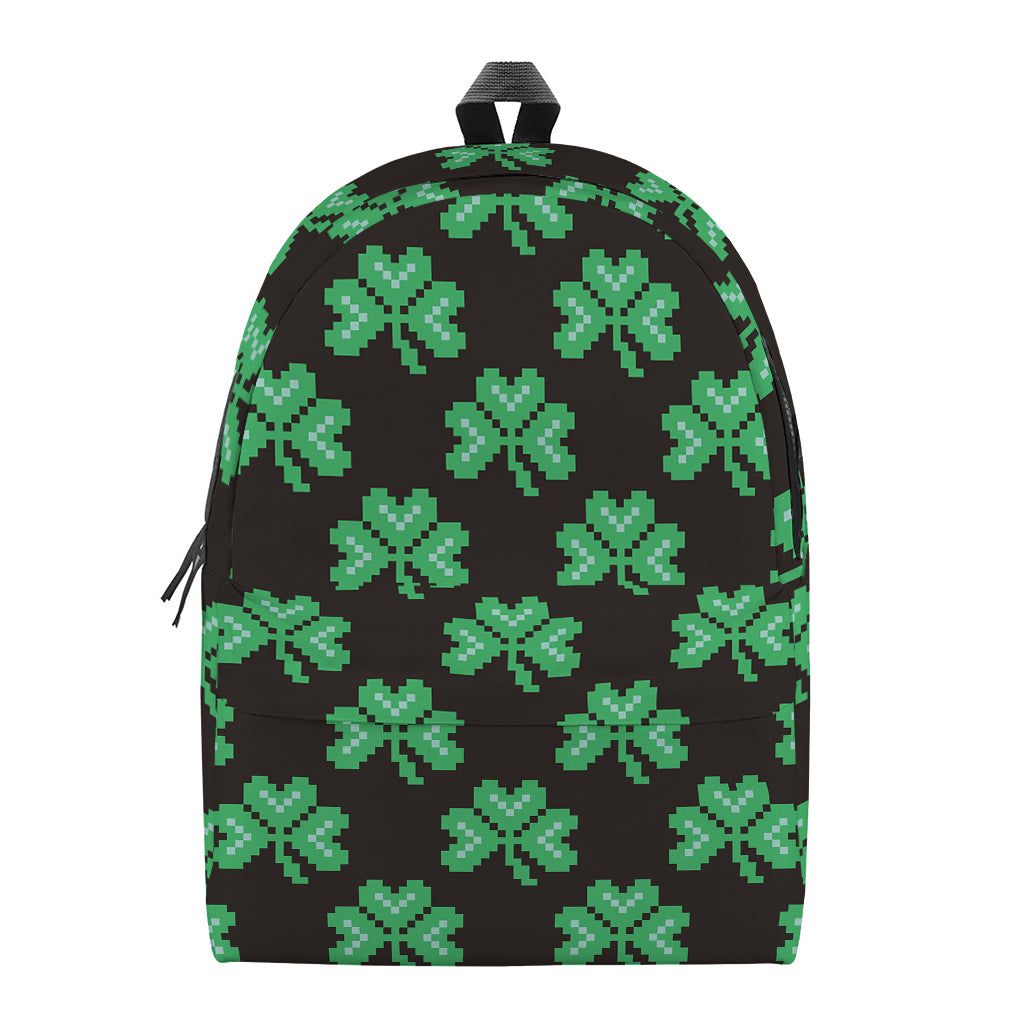 Pixel Clover St. Patrick's Day Print Backpack