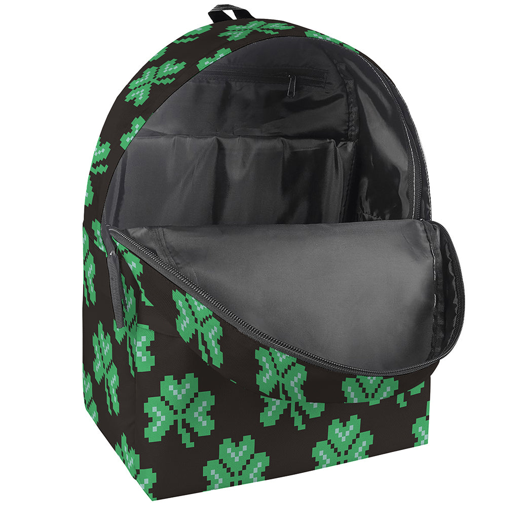 Pixel Clover St. Patrick's Day Print Backpack