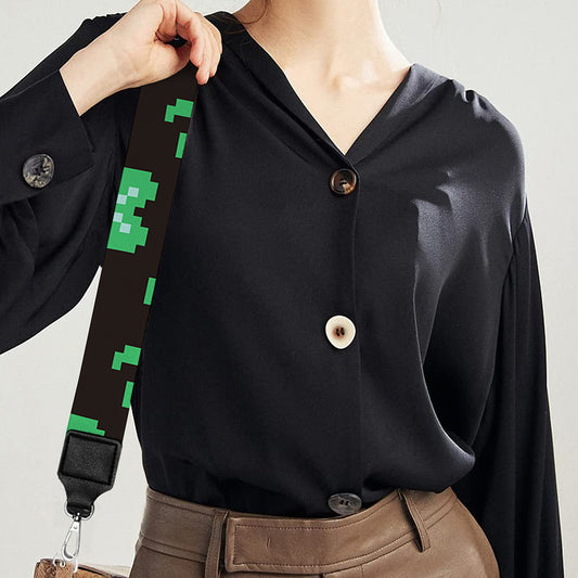 Pixel Clover St. Patrick's Day Print Bag Strap